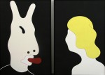 Grotesquerie (diptych), 2008 by Brent Harris